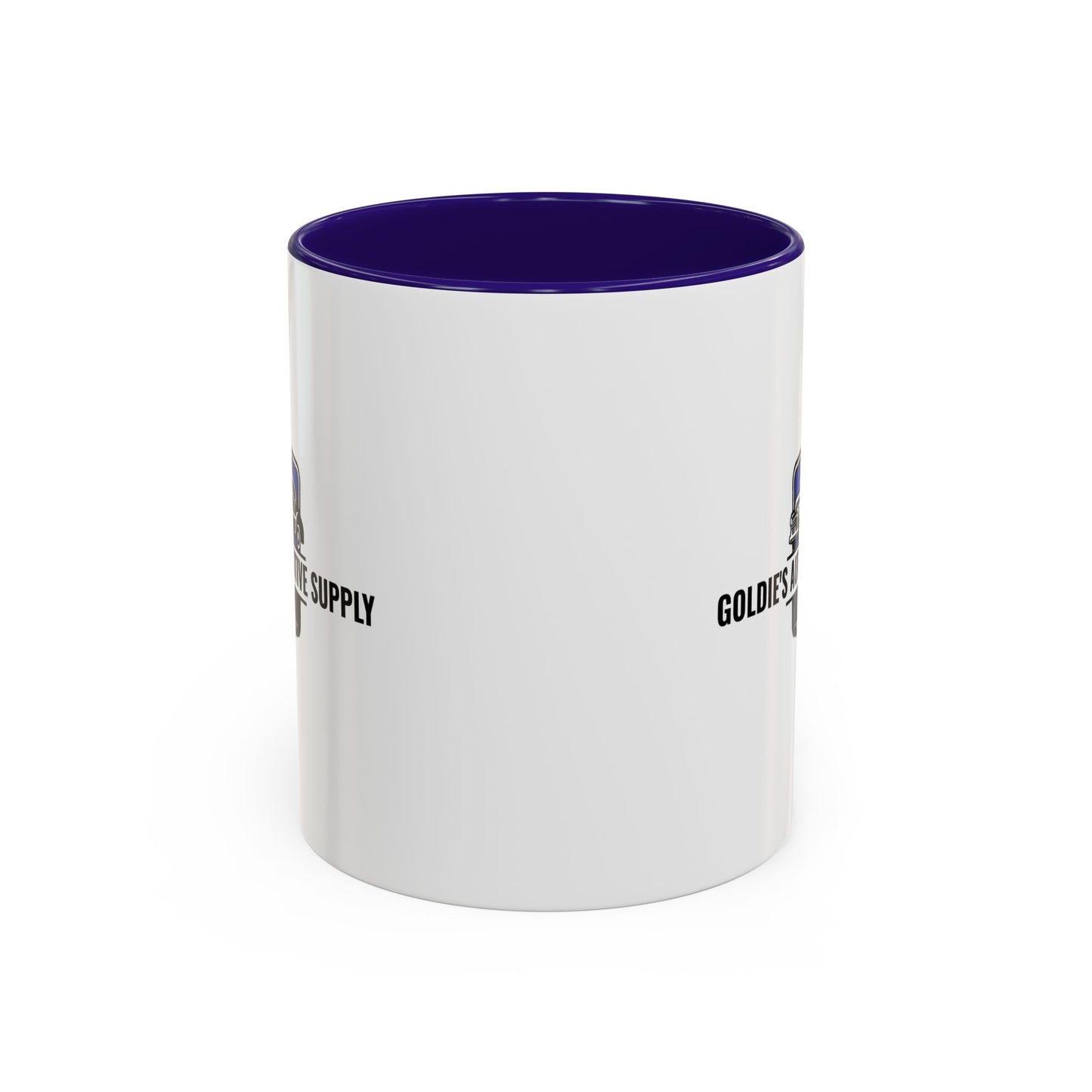11 Oz Mug - Blue Color Matched Vintage Logo - Goldie's Automotive Supply