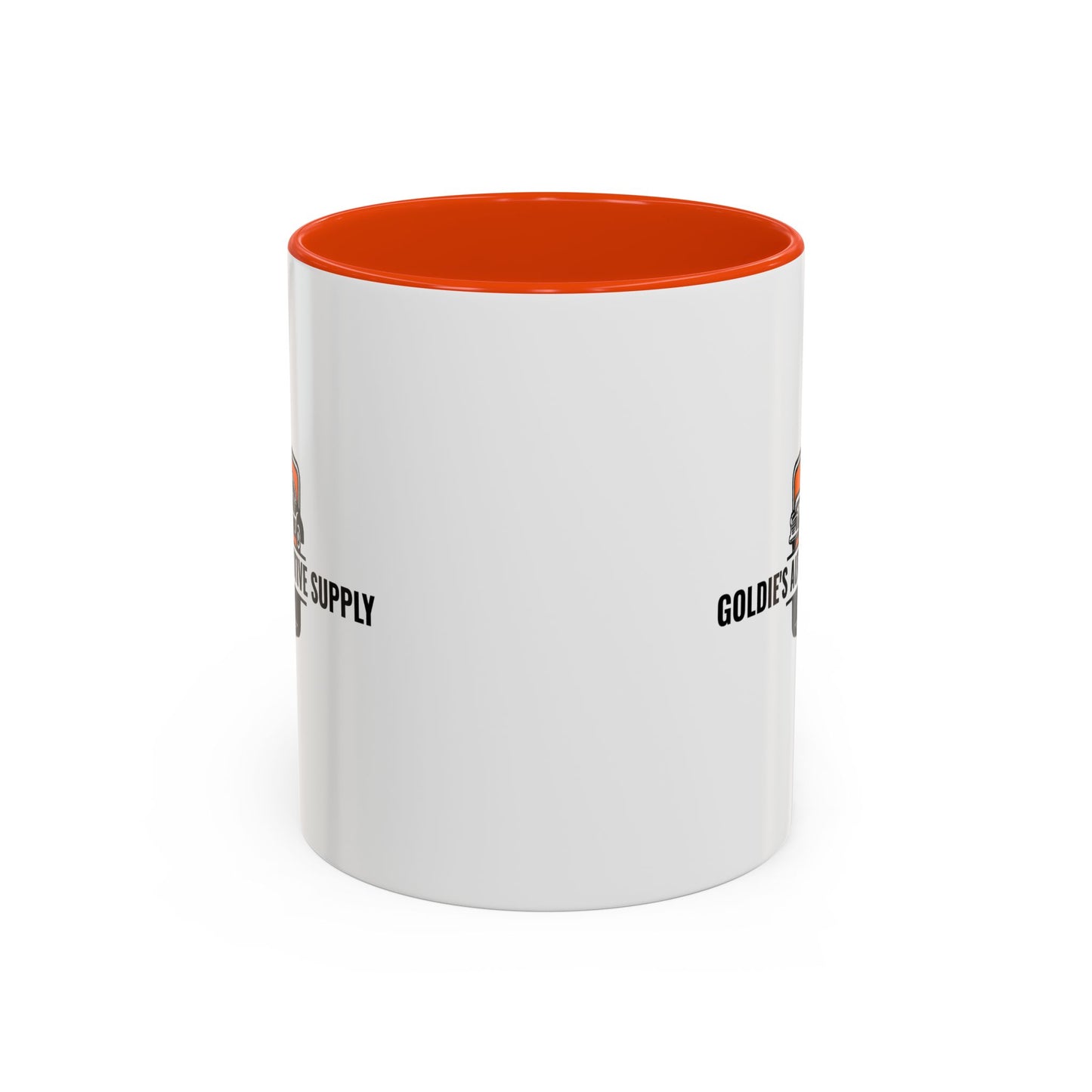 11 Oz Mug - Orange Color Matched Vintage Logo - Goldie's Automotive Supply