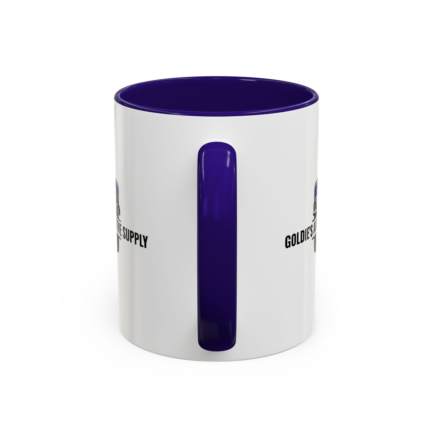 11 Oz Mug - Blue Color Matched Vintage Logo - Goldie's Automotive Supply