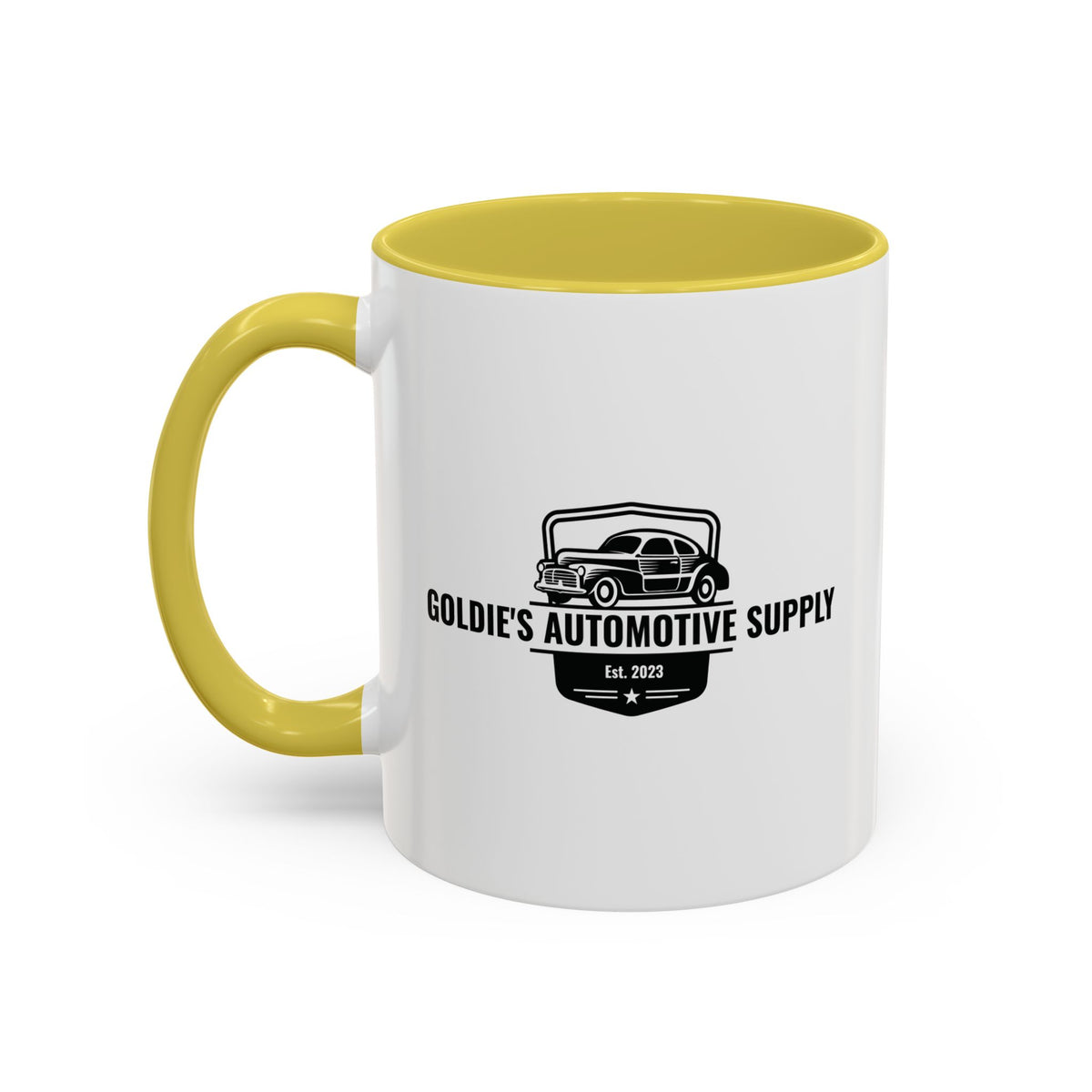 11oz mug - Vintage Black Logo - Goldie's Automotive Supply