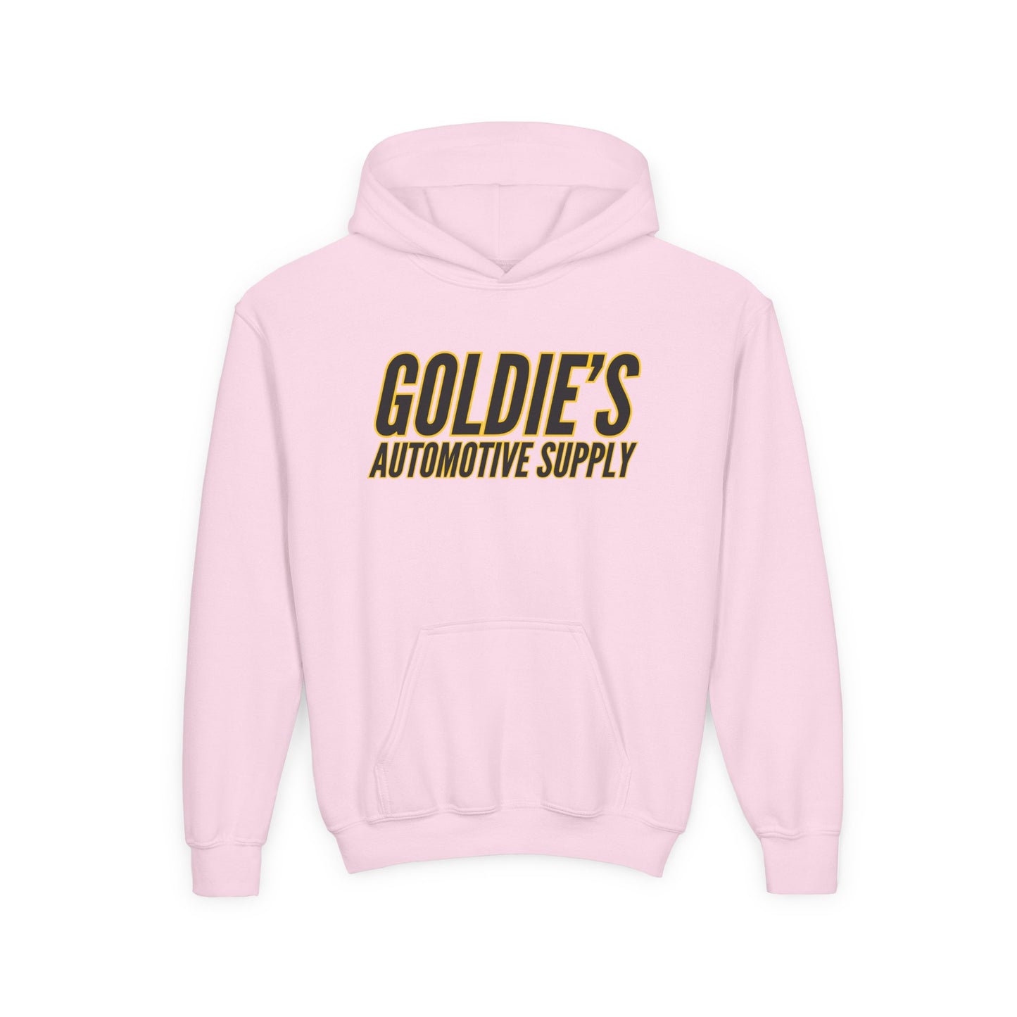 Inverted Original Logo - Youth Heavy Blend Hooded Sweatshirt - Goldie's Automotive Supply