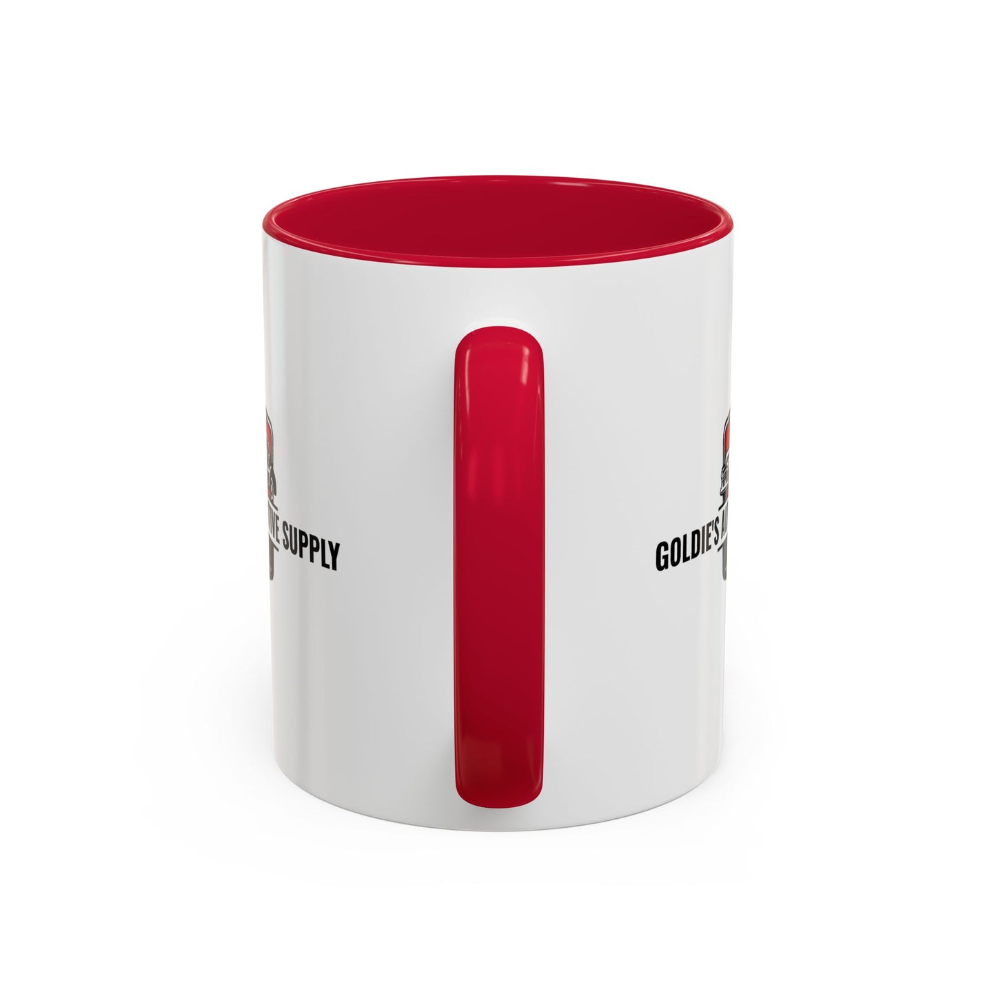 11 Oz Mug - Red Color Matched Vintage Logo - Goldie's Automotive Supply