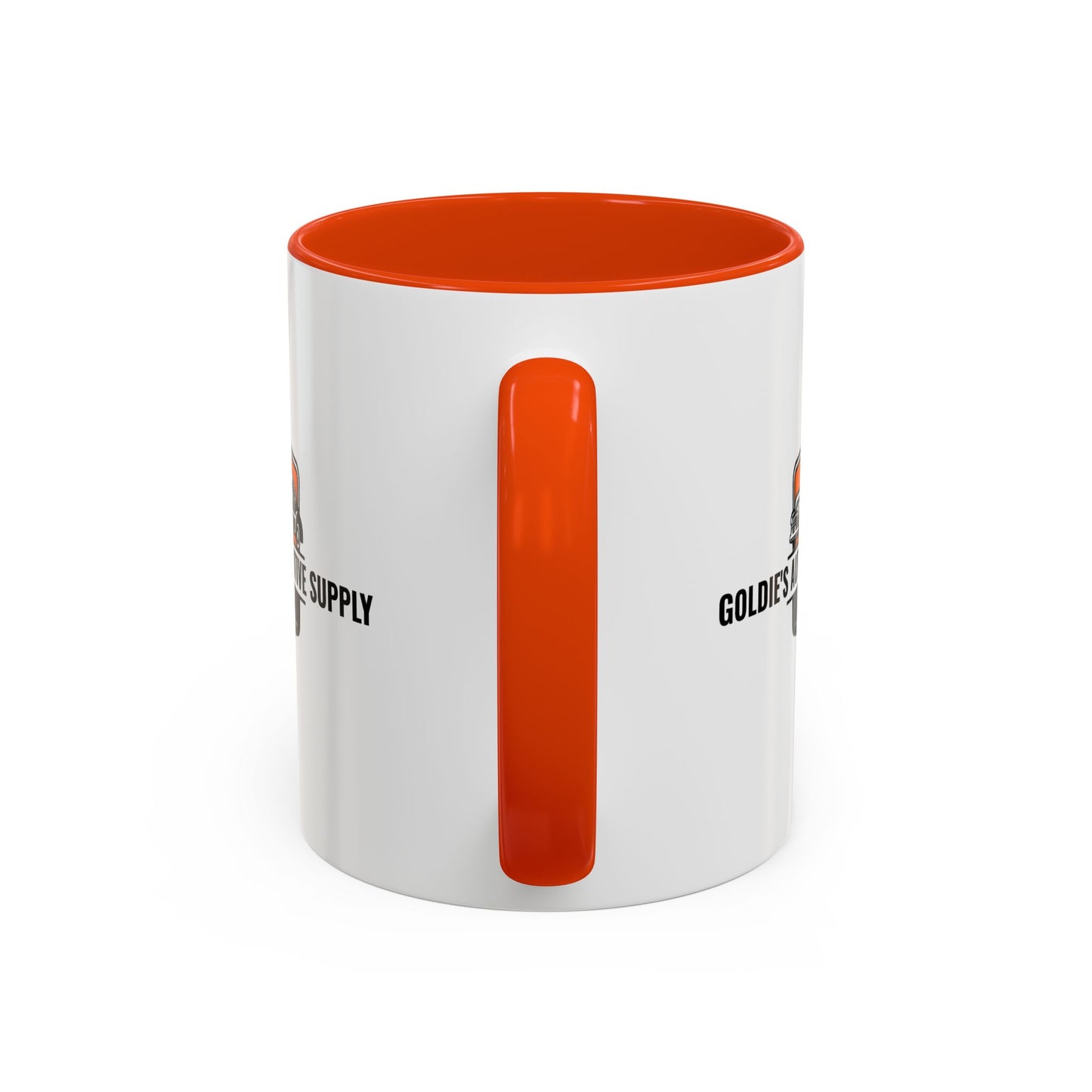 11 Oz Mug - Orange Color Matched Vintage Logo - Goldie's Automotive Supply