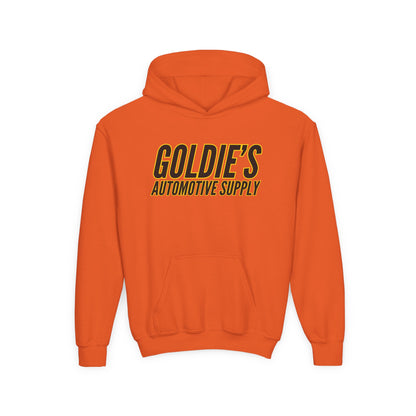 Inverted Original Logo - Youth Heavy Blend Hooded Sweatshirt - Goldie's Automotive Supply