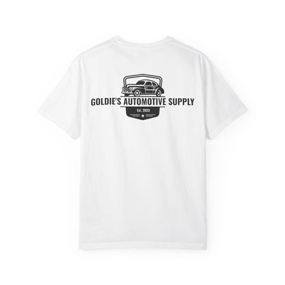 Black & White Vintage Logo T-Shirt - Goldie's Automotive Supply