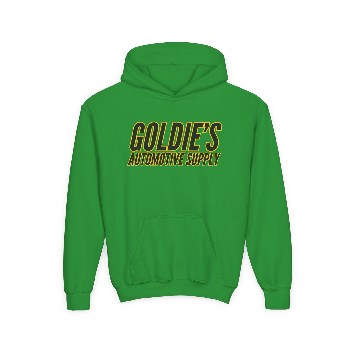 Inverted Original Logo - Youth Heavy Blend Hooded Sweatshirt - Goldie's Automotive Supply