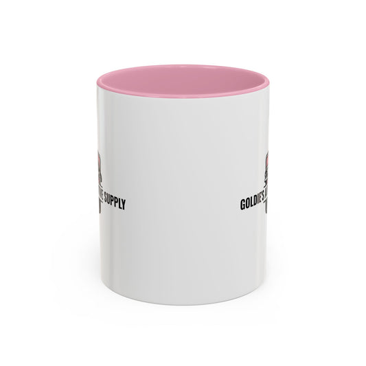 11 Oz Mug - Pink Color Matched Vintage Logo - Goldie's Automotive Supply