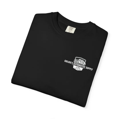 Black & White Vintage Logo T-Shirt - Goldie's Automotive Supply