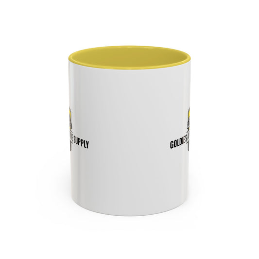 11 Oz Mug - Yellow Color Matched Vintage Logo - Goldie's Automotive Supply
