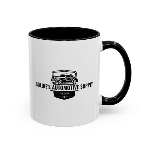 11oz mug - Vintage Black Logo - Goldie's Automotive Supply