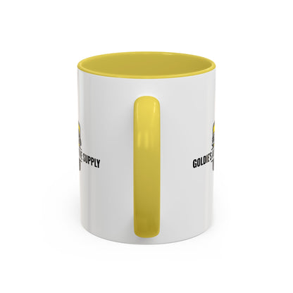11 Oz Mug - Yellow Color Matched Vintage Logo - Goldie's Automotive Supply