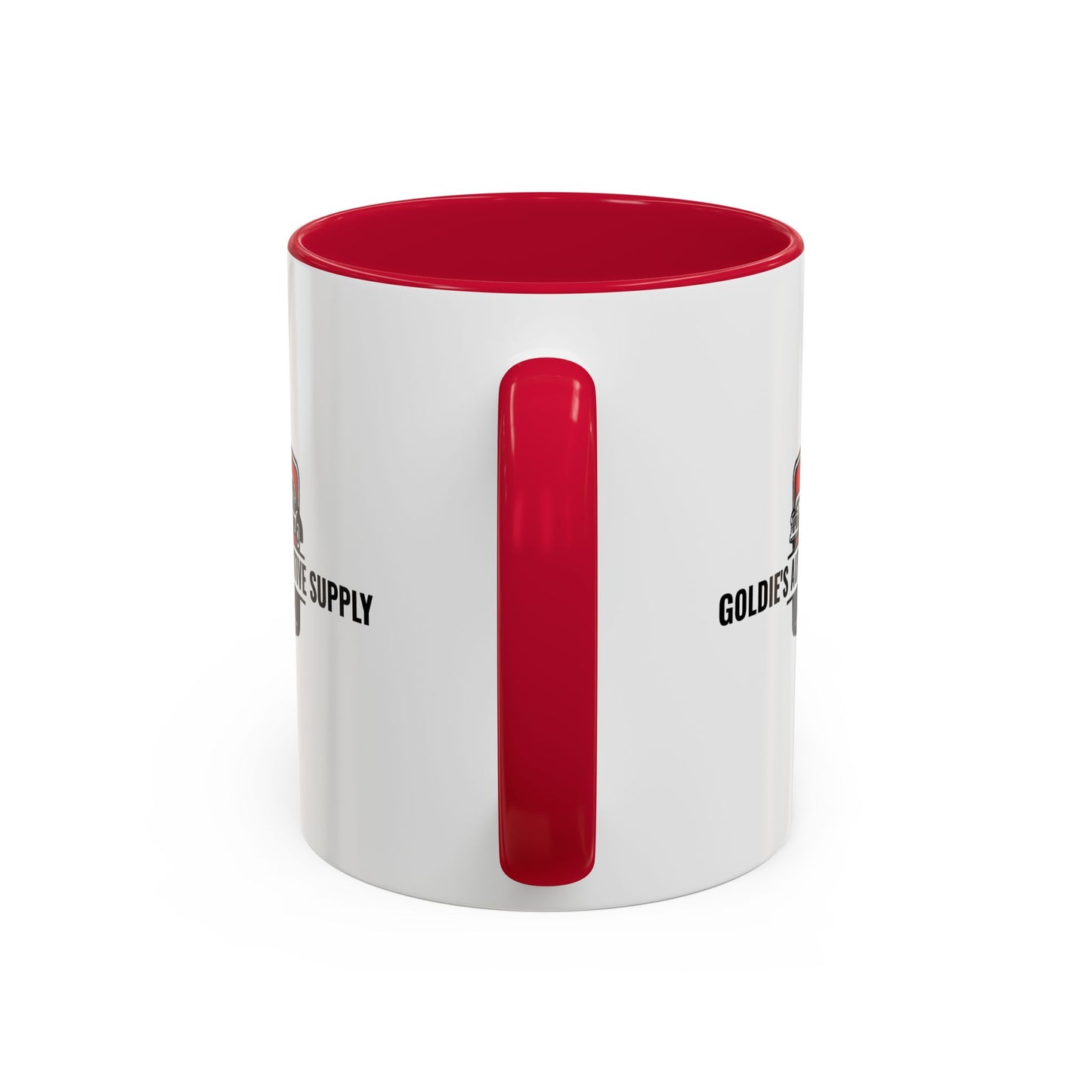11 Oz Mug - Red Color Matched Vintage Logo - Goldie's Automotive Supply