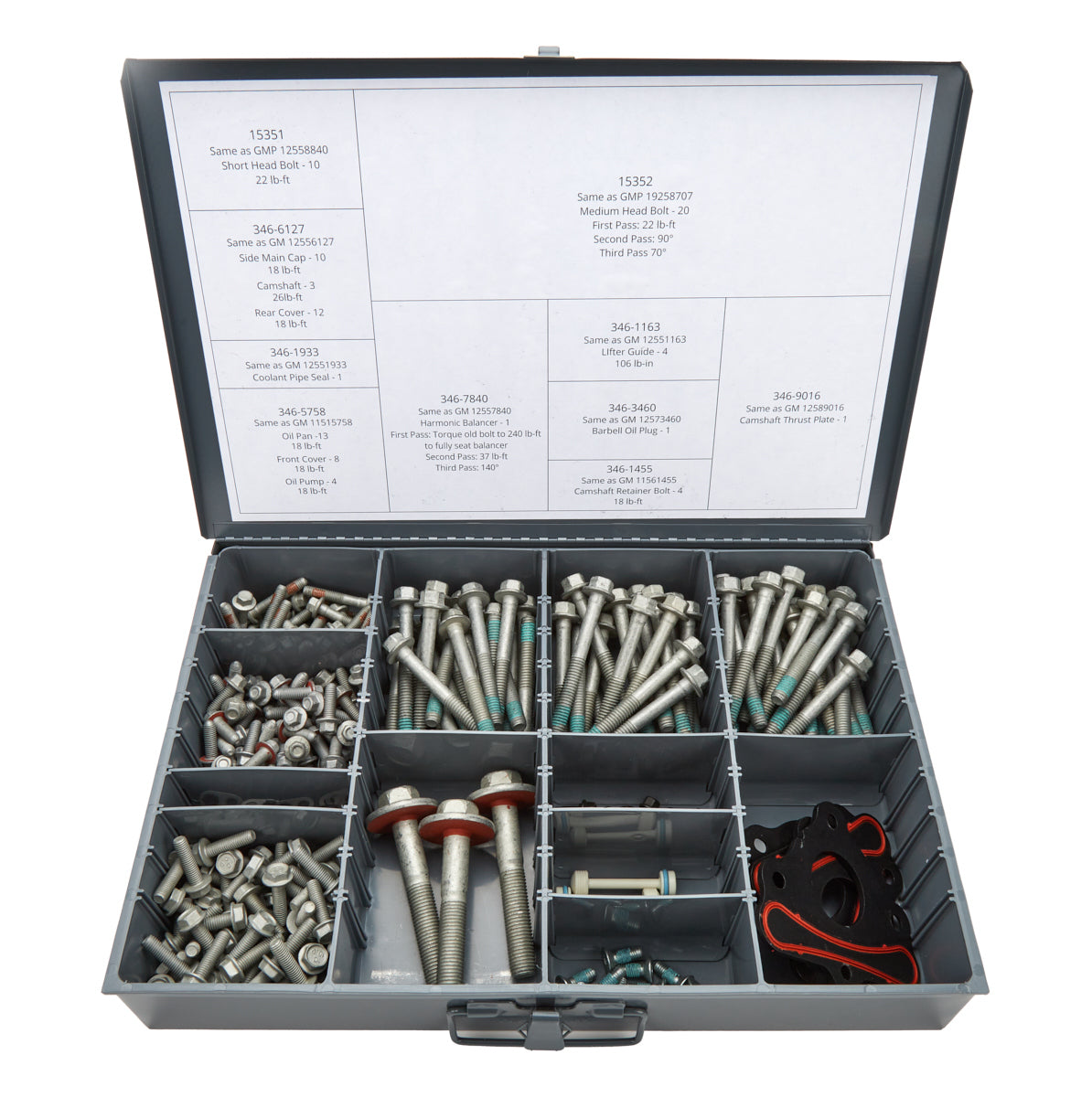 Ls 346 Engine LS Master Bolt Kit for Cam Swap 3 Engine Set - 346-9003 - Straub ...